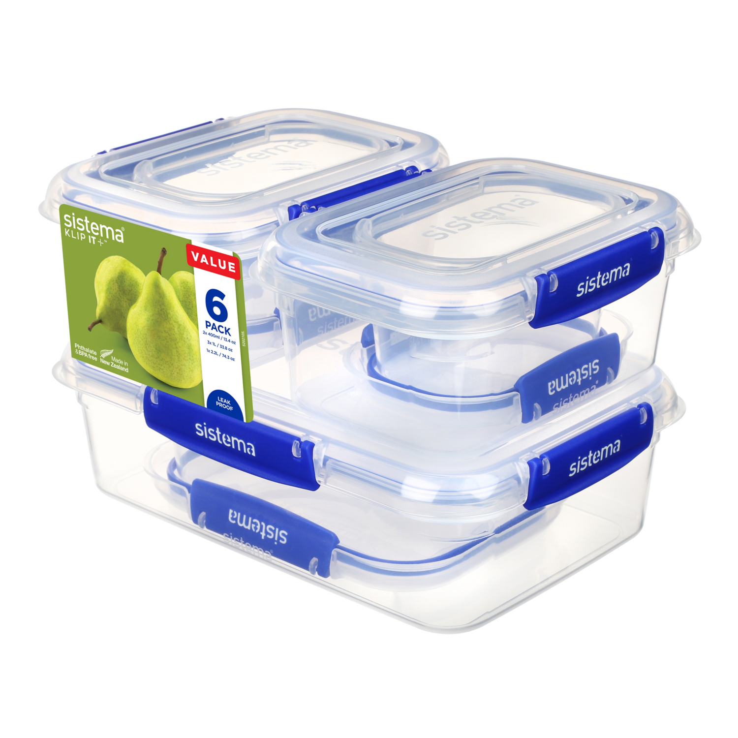 Klip It Sistema 6 Pack Essentials Plus