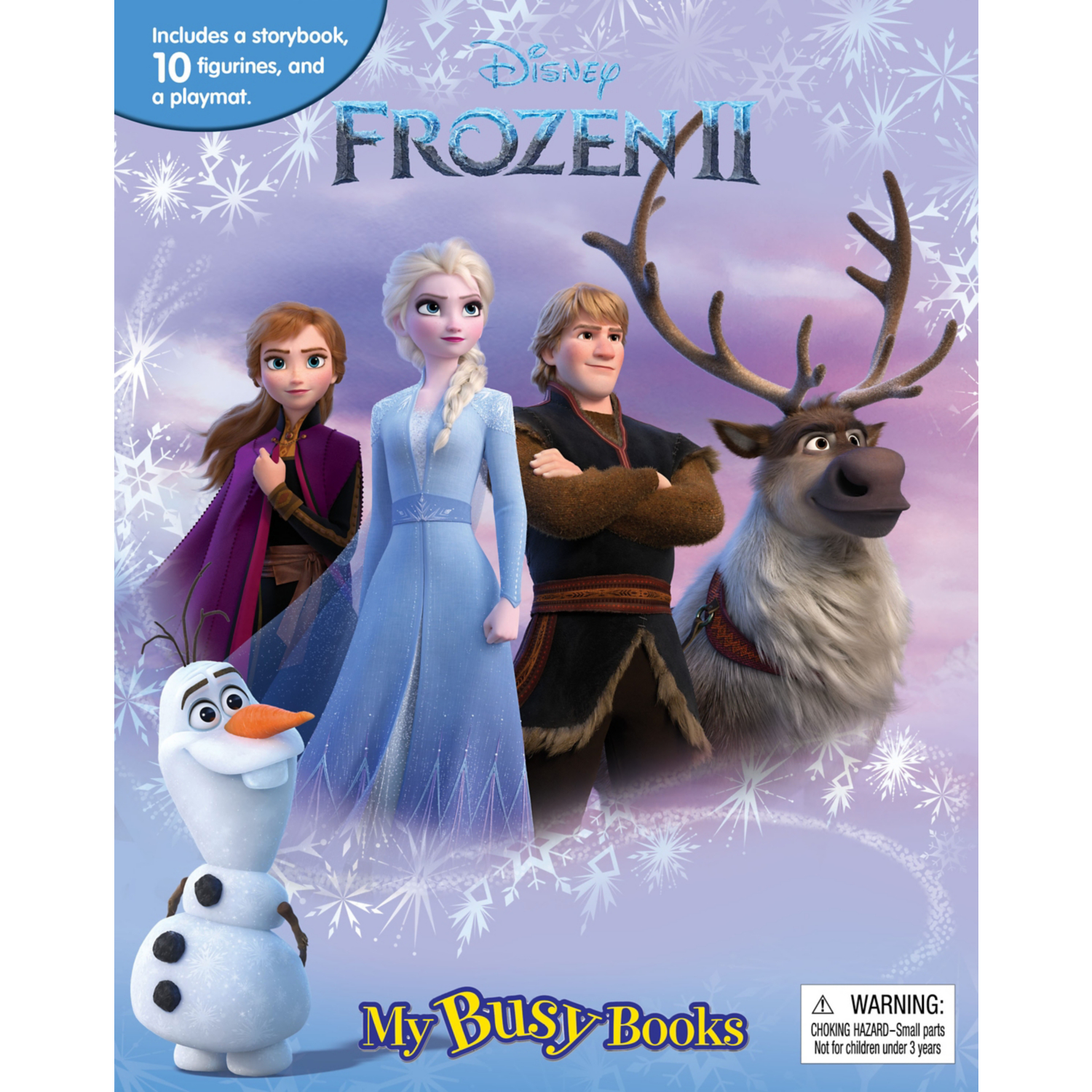 Frozen 2 Busy Book - Story, 10 Figures, Playmat