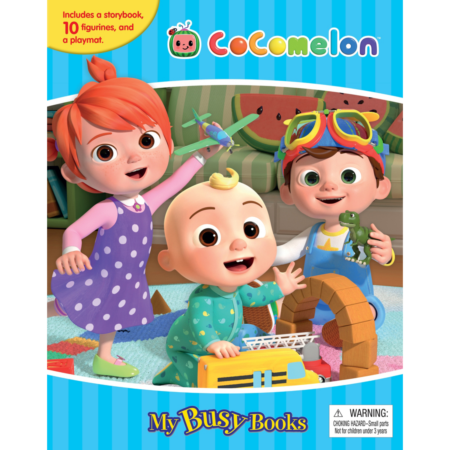 George Cocomelon Busy Book - Story, 10 Figures, Playmat