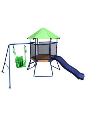 toddler outdoor swing and slide set