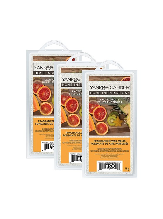 Yankee Candle Home Inspiration Wax Melt Exotic Fruits - 3 Pack