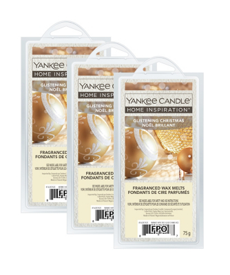 Yankee Candle Home Inspiration Glistening Xmas Melt Set of 3