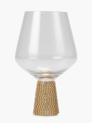 Gold Sparkle Gin Glass Set of 4 at ASDA