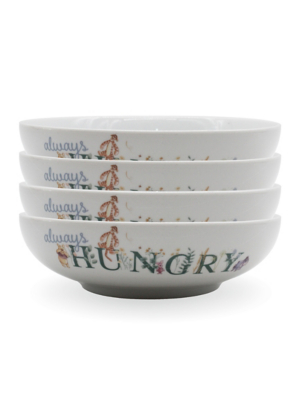 Disney Winnie The Pooh White Pasta Bowl Set of
