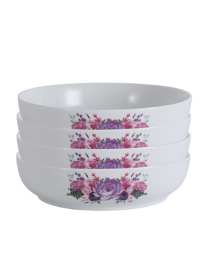 White Bloom Pasta Bowl Set of 4 at ASDA