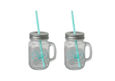 Drink Me' Mason Jar 2pack
