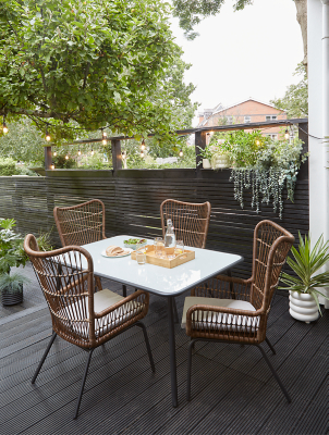 Natural Arizona Rectangular Dining Set Piece George at ASDA