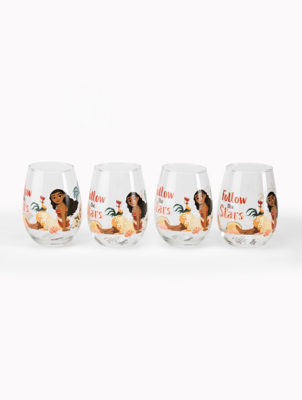Disney Moana Tumbler Glasses Set of 4 at ASDA