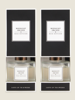 Classics Black Midnight Orchid Reed Diffuser - Set of 2 | George at ASDA