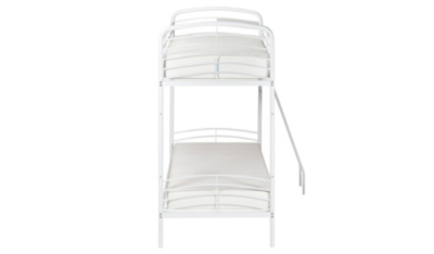Metal Detachable Bunk Bed White Kids Beds at ASDA