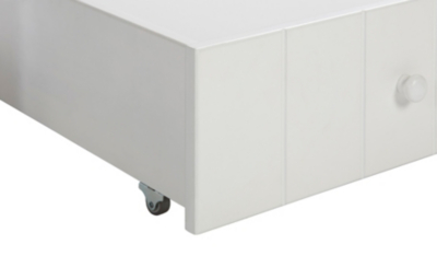 Finley Single Bed with Storage White Kids Beds at ASDA