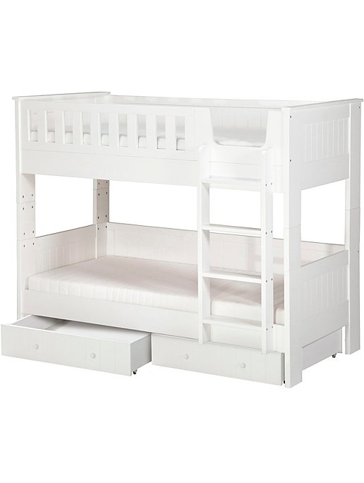 Finley Detachable Bunk Bed With Storage, Detachable Bunk Beds With Storage