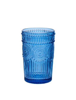 Blue Lucia Hiball Glass Set of 4 at ASDA