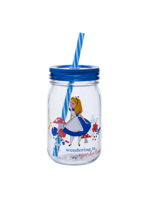 Disney Alice In Wonderland Mason Jar Set of 4 at ASDA