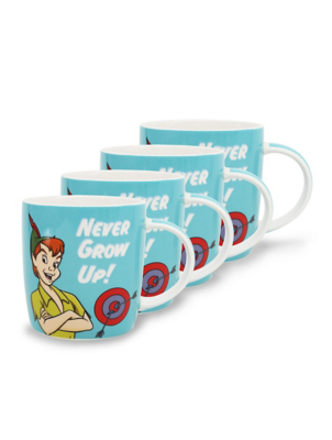 Disney Peter Pan Mug Set of 4 at ASDA