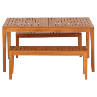 Aylesbury 3 Piece Garden Bench Dining Set George