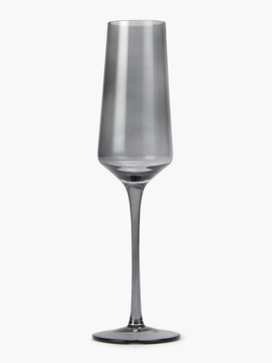 Smokey Grey Champagne Flute Set of 4 at ASDA
