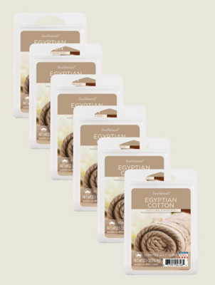 Scentsationals Egyptian Cotton Wax Cube Set of 6 at ASDA