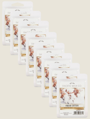Pacific Wax Co Fresh Cotton Wax Melts Set of 8 at ASDA