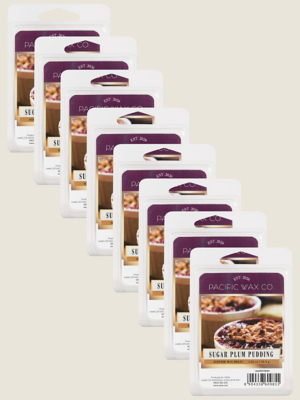 Pacific Wax Co Sugar Plum Pudding Wax Melts Set of 8 at ASDA
