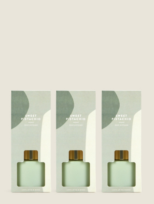 Green Pistachio Reed Diffuser Set of 3 at ASDA
