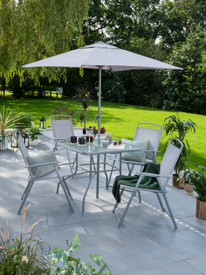 Miami Grey 6 Piece Patio Set at ASDA