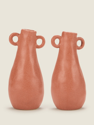 Natural Mini Greek Vase Set of 2 at ASDA