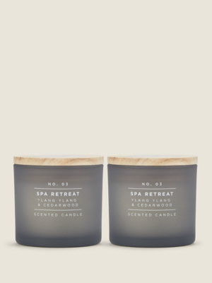 Just Wellness No. 3 Spa Retreat Ylang Ylang and Cedarwood Candle Set