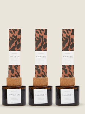 Awaken Vanilla & Cardamon Reed Diffuser Set of 3 at ASDA