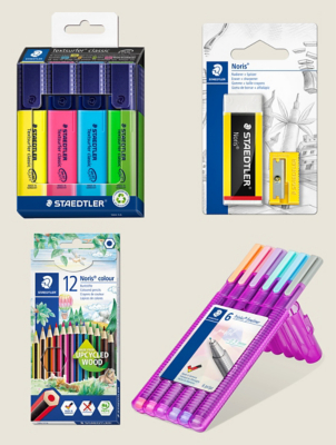 STAEDTLER Back to School Essentials Set of 4 at ASDA