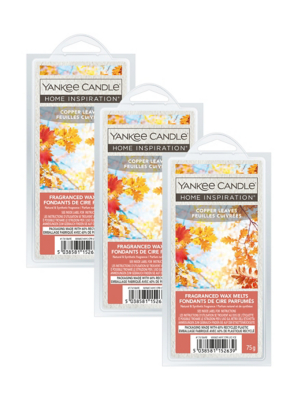 Yankee Candle Home Inspiration Copper Leaves Scented Wax Melts Set of