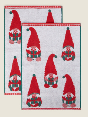 Gonk Christmas Guest Towel - Set of 2 | George at ASDA