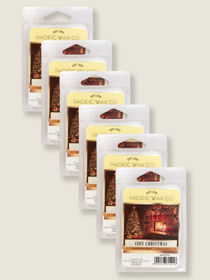 Pacific Wax Co Cosy Christmas Wax Melts Set of 6 at ASDA