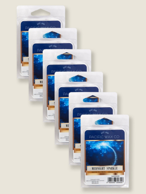 Pacific Wax Co Midnight Sparkle Wax Melts Set of 6 at ASDA