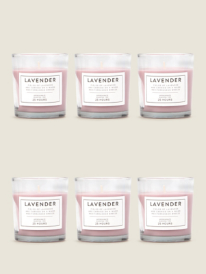 Purple Lavender Votive Set of 6 at ASDA