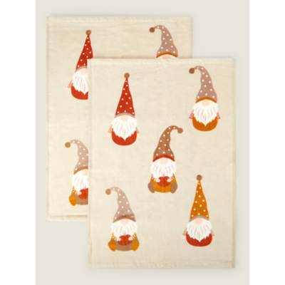 Natural Autumn Gonk Print Towel Range Set of 2 at ASDA