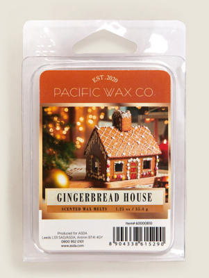 Brown Pacific Wax Co Gingerbread House Wax Melts Set of 6 at