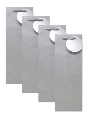 Iridescent Flitter Champagne Bottle Gift Bag Set of 4 at ASDA