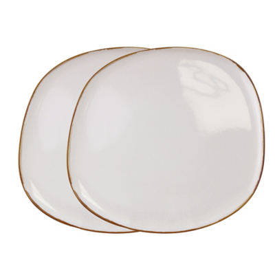 Natural Pebble Dinner Plate Set of 2 at ASDA