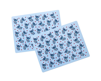 Disney Stitch Love Wipe Clean Place Mat Set of 2 at ASDA