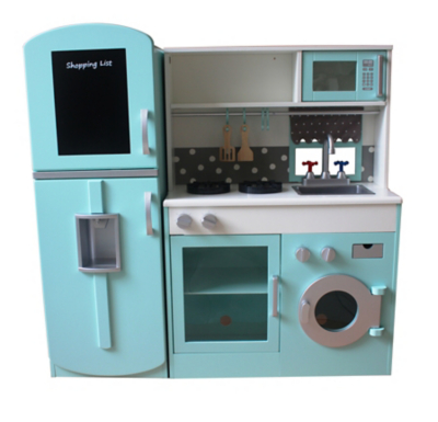 asda blue wooden kitchen