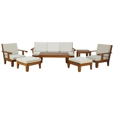 Sedona 7 Piece Classic Sofa Set Conservatory Furniture at ASDA