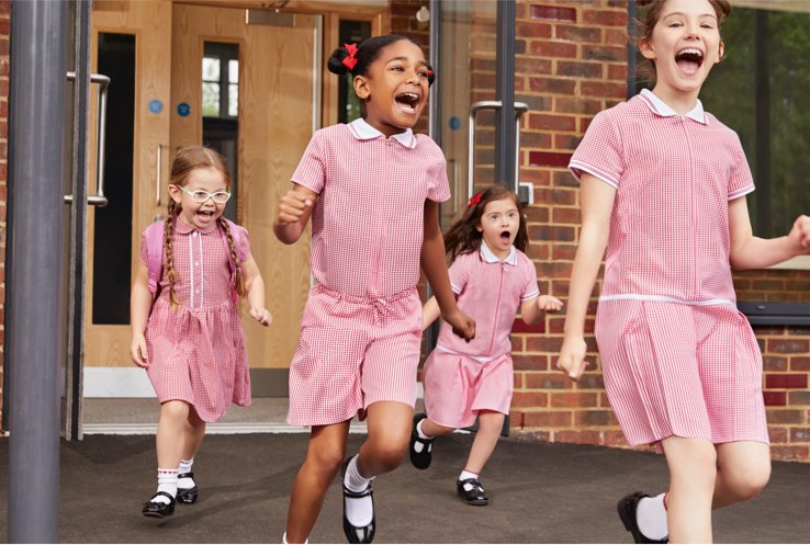 Asda back to 2025 school girls blue hoodies