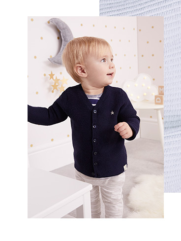 Smarten up their look with a soft and cosy cardi
