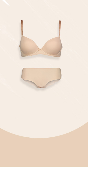 The microfibre bra is underwired with soft padded cups for maximum comfort