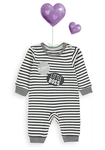 Sleepy time? This striped sleepsuit will ensure the sweetest of dreams