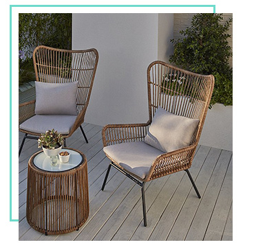 Create a relaxing spot in the sun with a stylish garden bistro set