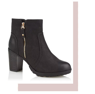 Step into style. Shop black heeled ankle boots