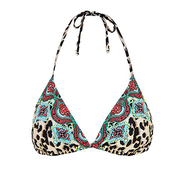 Go wild for animal print in a leopard print bikini