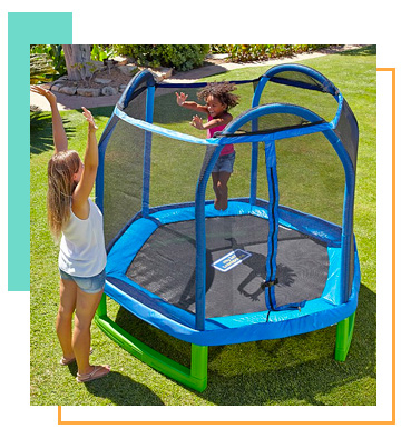 Put the bounce into playtime with our range of trampolines